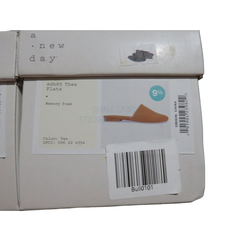 A New Day Tan Thea Memory Foam Mules Slide Slip On Faux Suede upper 9.5 - Picture 5 of 6